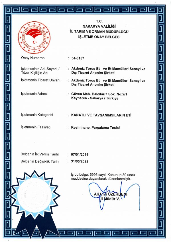 İŞLETME ONAY BELGESİ - 4